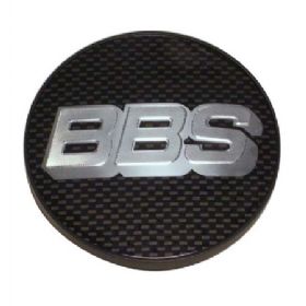 BBS centerkapsel ø 64,5 mm sølv/carbon