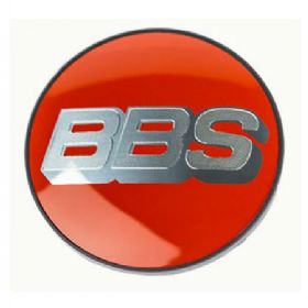 BBS centerkapsel ø76,5 mm sølv/rød nürburgring-edition