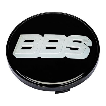 BBS centerkapsel 71mm sølv/sort