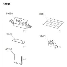 Thule mont easy snap 4 stk