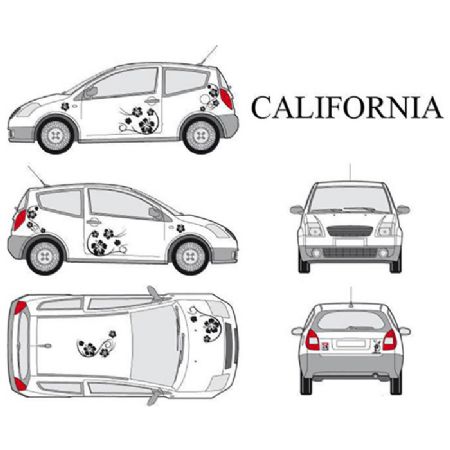 Car deco "california" - sort