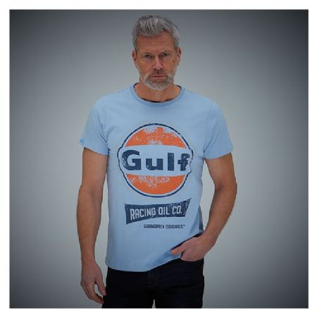 Gulf Oil Racing T-shirt Blå L