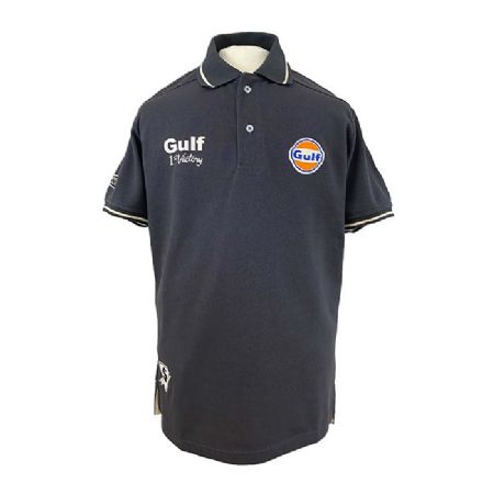 Gulf Vintage polo-shirt. Mørkgrå 3XL