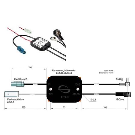 Passiv fm og dab splitter