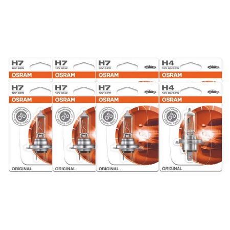 Osram H4 + H7 pærepakke 100 stk.