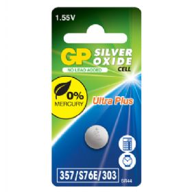 GP Batteri til ur, silveroxid 357F/S76E/303/SR44W/SR...