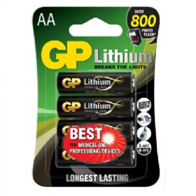 GP AA-lithiumbatteri 1.5V, 15LF-2U4, 4-pak