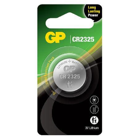 GP knapcelle, Lithium, CR2325, 1-pak