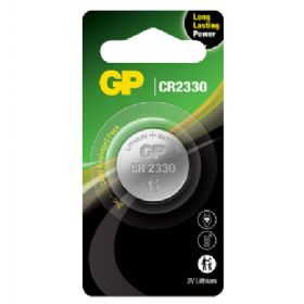 GP knapcelle, Lithium, CR2330, 1-pak