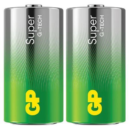 GP Super Alkaline C-batteri 14A/LR14 2-pak