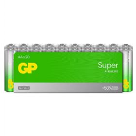 GP Super Alkaline AA-batteri 15A/LR6 20-pak