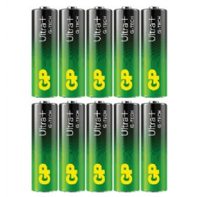 GP Ultra Plus Alkaline AA-batteri 15AUP/LR6 10-pak