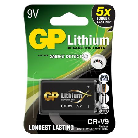 GP 9V lithiumbatteri CRV9SD-2U1, 1-pak