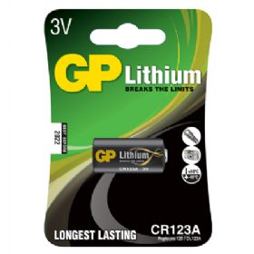 GP Pro Lithiumbatteri, CR123A, 1-pak