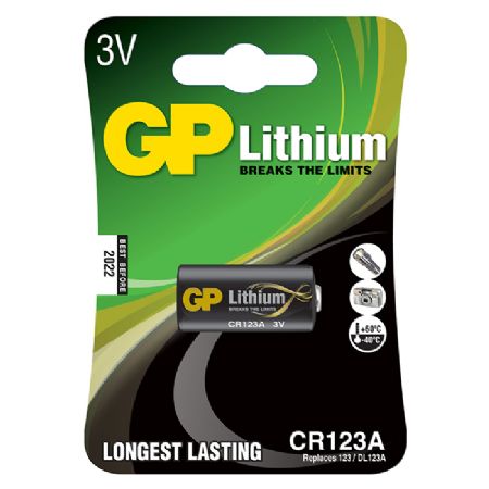 GP Pro Lithiumbatteri, CR123A, 1-pak