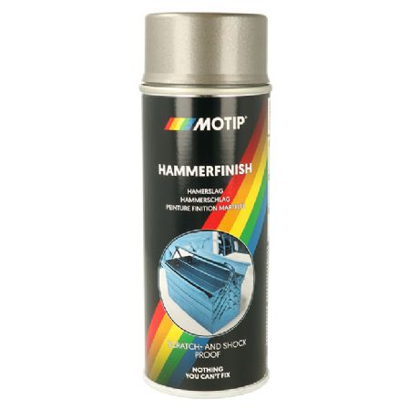 Motip Hammerlak spray grå 400ml.