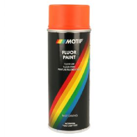 Motip Flouriserende spray rød/orange 400ml.