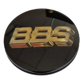 BBS centerkapsel ø56 gold/sort (56.24.002g)