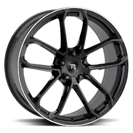 R14 Black Polish 10x22 5/130 ET49 CB71.6 R14 76mm PO